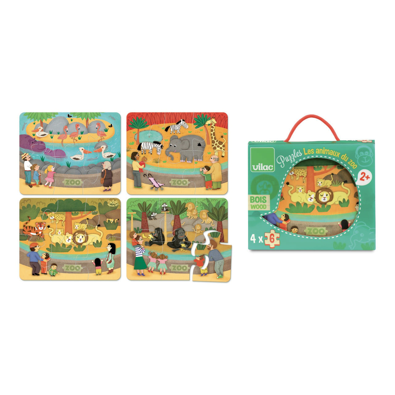 Vilac 2642 Dieren Speelgoed Set van 24 stuks