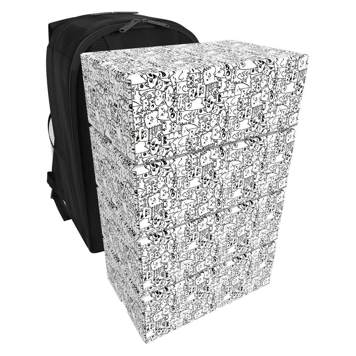 Feldherr Rucksack mit 4 Kartenboxen für bis zu 6400 Spielkarten (Karton, Kunststoff) (379631)
