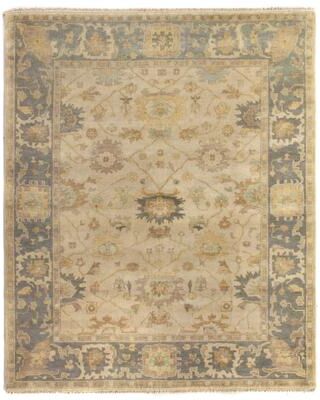 Exquisite Rugs Antique Weave Oushak hand-knotted New Zealand Wool Beige/Gray Area Rug - 14' x 18'