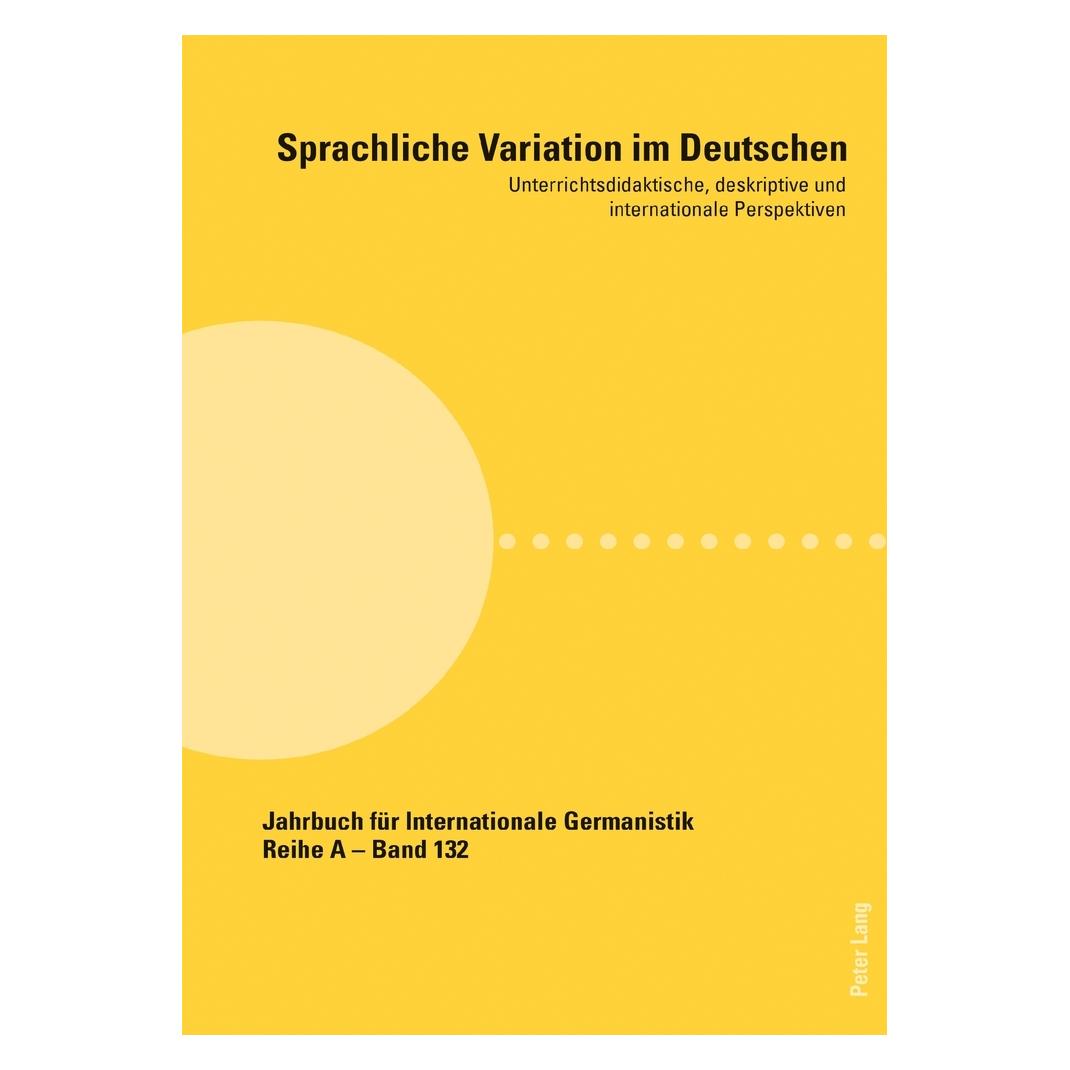 Peter Lang Sprachliche Variation im Deutschen (Deutsch, Softcover, Elena Vasylchenko, Hans-Gert Roloff, Jutta Ransmayr) (56107704)