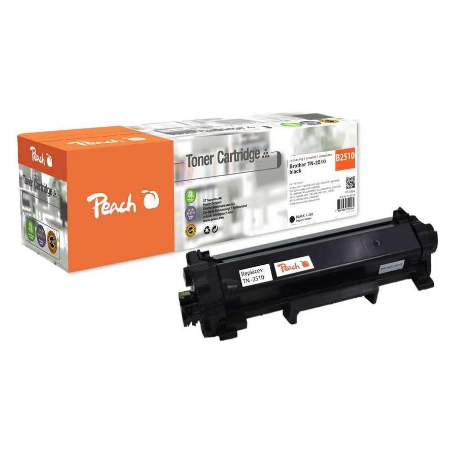 Peach Tonermodul schwarz, kompatibel zu Brother TN-2510 (BK) (PT1366)