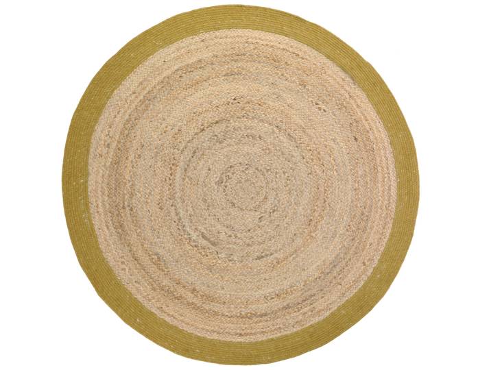 Teppich Josephina mango Gefleckt/Meliert Jute 140 x 140 cm
