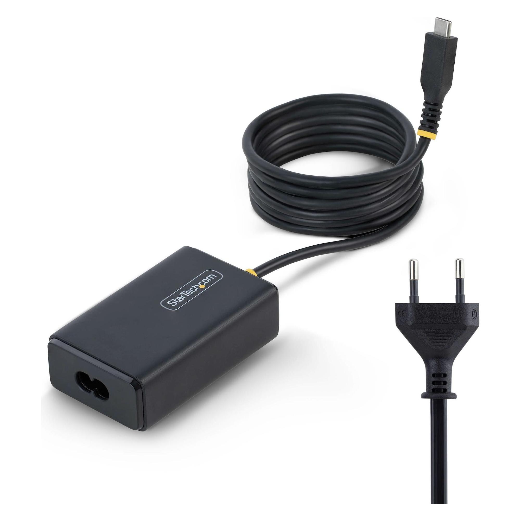 StarTech .com 165LE-USB-C-CHARGER, Laptop, Drinnen, 100 - 240 V, 50 - 60 Hz, 65 W, 5 - 20 V (65 W, 1 Port) (165LE-USB-C-CHARGER)