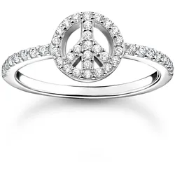 Thomas Sabo TR2373-051-14 Damenring Peace Silber, 50/15,9