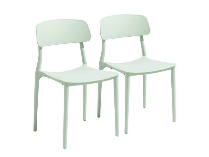 Oviala - Chaises de jardin en plastique - Lot de 2