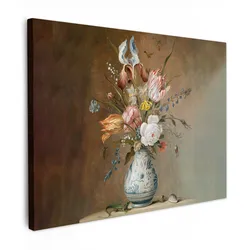 LEINWANDBILD Alte Meister - Blumen - Balthasar van der Ast Wandbilder 80x60 cm