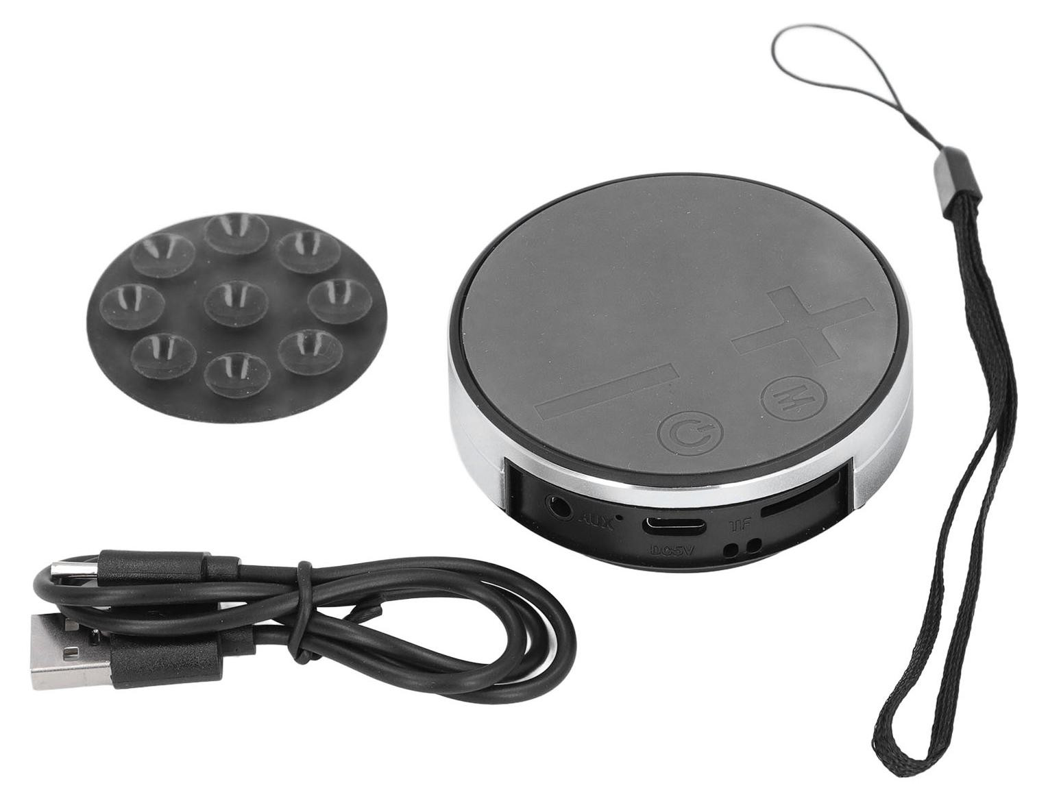 Gistuch Bottengeleidingsluidspreker, Stereo Mini Draagbare Waterdichte Muziekspeler, Zilver