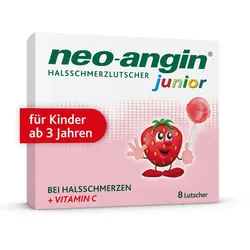 neo-angin junior HALSSCHMERZLUTSCHER für Kinder 8 St