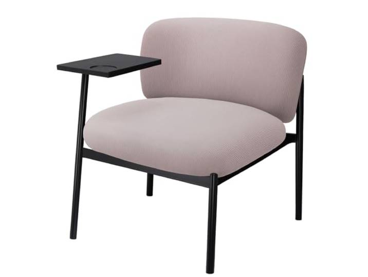 COMHOMA Fauteuil de Relaxation Moderne rembourré avec Pieds en métal\, canapé Simple pour Salon\, Chambre à Coucher\, Jardin\, Violet