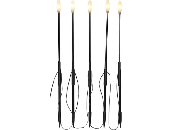 LED Gartenleuchte Außendekoration Milky , schwarz, B:200cm H:50,5cm L:200cm T:1,5cm, PARFORCE TRADITIONAL HUNTING, Leuchten, LED Gartenleuchte, 5 Lichtstäbe in Reihe, 50cm Abstand zwischen den Stäben, LEDs warmweiß