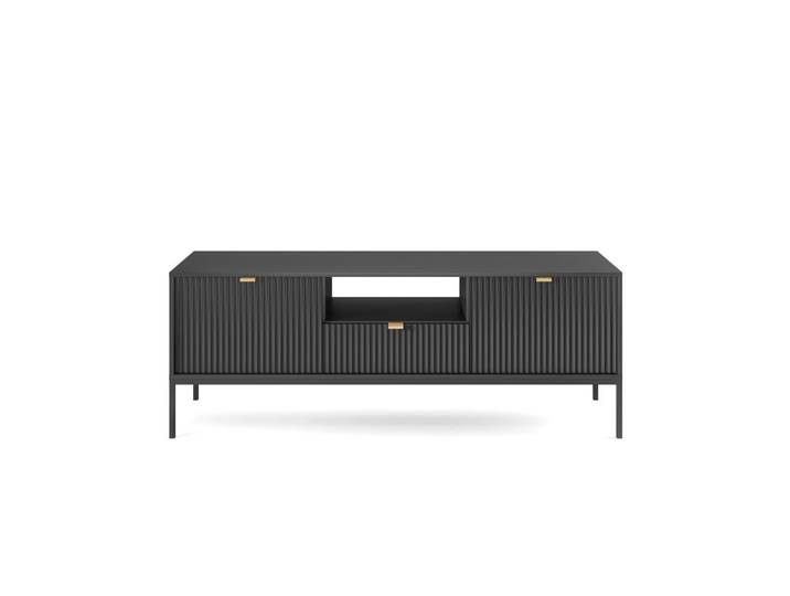 TV-Lowboard – NOVA – Schwarz mit minimalistischer Linienführung