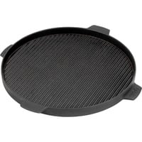 Grillplatte aus Gusseisen, Ø 35cm anthrazit, für Big Green Egg Large, XLarge, 2XL