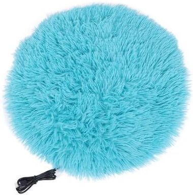 Uplifted Finds 40cm Plush Electric Heated Pet Blanket And Warming Pad blue