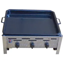 Profi-Gasbräter 3 flammig mit Pfanne