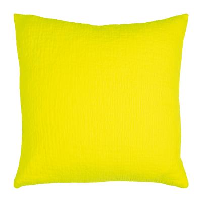 Dekokissen PAD "Fashion", gelb, unifarben, B:60cm L:60cm, Polyester, Dekokissen_Sitzkissen_Kissenhüllen, aus einer italienischen Fashionweberei