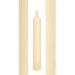 Marble Leuchterkerzen durchgefärbt Bisquit 150 x 22 mm, 20er Set