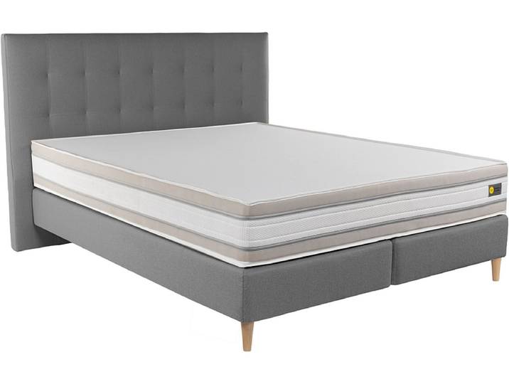 Boxspringbett RELAX BY BICO CHARLOTTE anthrazit 180x200cm fest