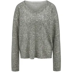 V-Pullover aus Schurwolle und Kaschmir include grün, 44