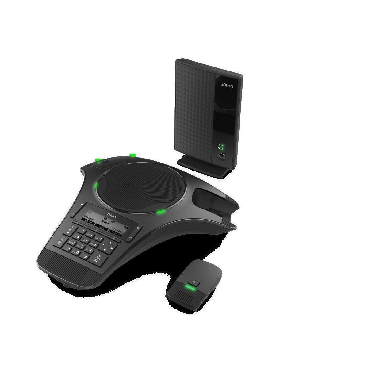 Snom C620 Drahtloses DECT-Konferenztelefon mit 2 drahtlosen Mikrofonen