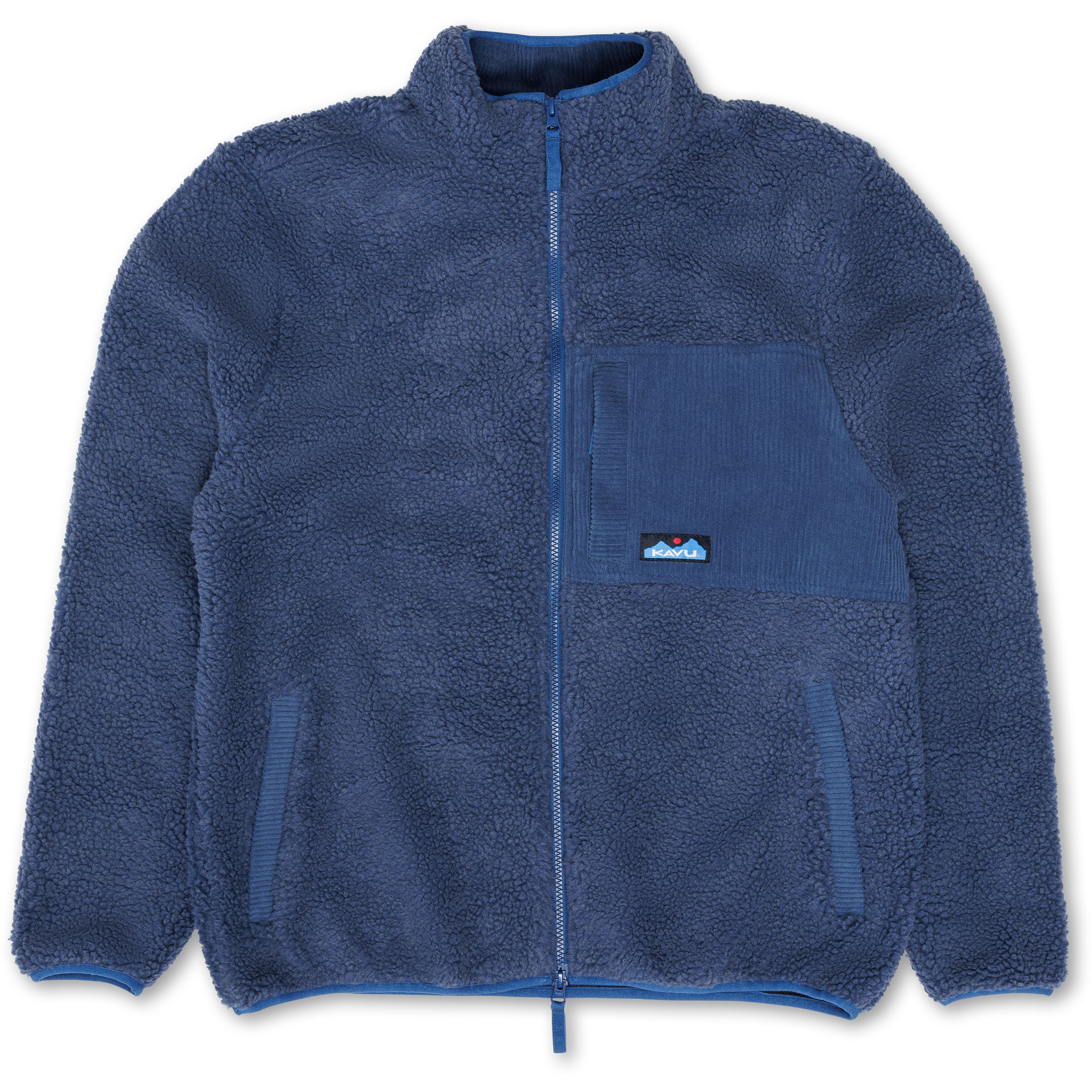Kavu Wayside Herren Fleecejacke blau Größe M Lifestyle Elastisch