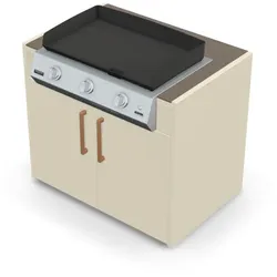 Brabura KC 100 Plancha Körper - Barro / Perle Blanche / Holzgriff