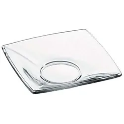 Pasabahce Pasabahçe 6-Teilig Square Teeglas UnterSetzer Çay Tabagi Untersetzer für türkische Teegläser
