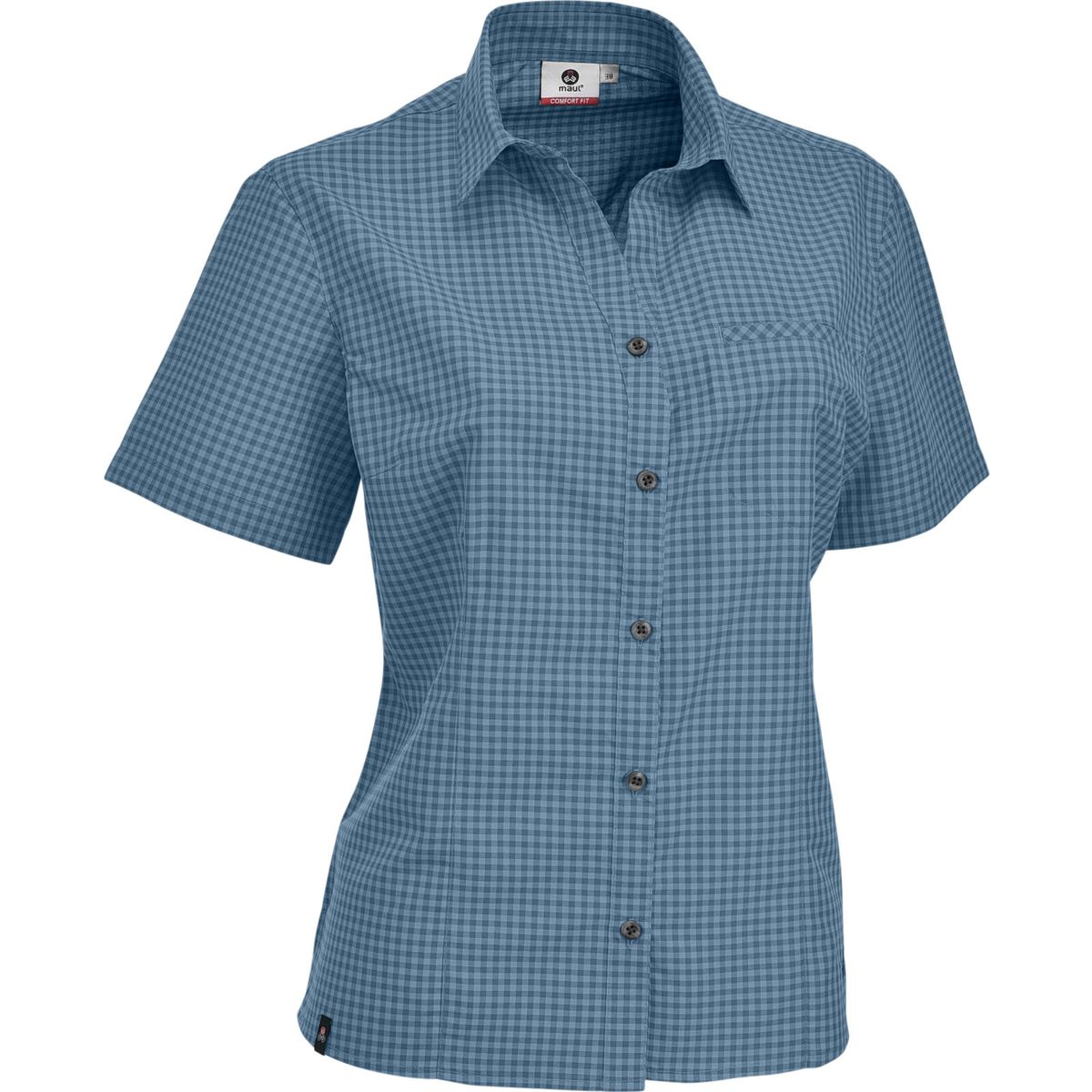 MAUL Sport Sandnes XT - 1/2 Bluse Kariert light blue (79) 38 5531000950-79-38