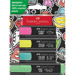 FABER CASTELL Textmarker TL 64 Graffiti 254690 sortiert 4 Stück