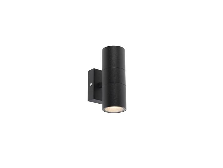 Applique murale extérieure noire 2 lumières IP44 - Duo