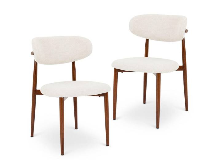 Idimex Esszimmerstuhl Acosta 2er-Set weiß, Weiß, Mode, 49x79x48 cm, Esszimmer, Stühle