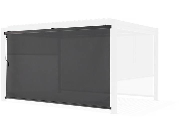 Store pergola bioclimatique - 277 x 208 cm - Gris anthracite