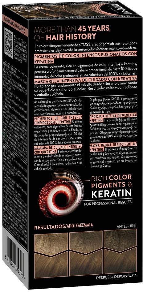 Syoss Permanent Color #6.1-Rubio Oscuro