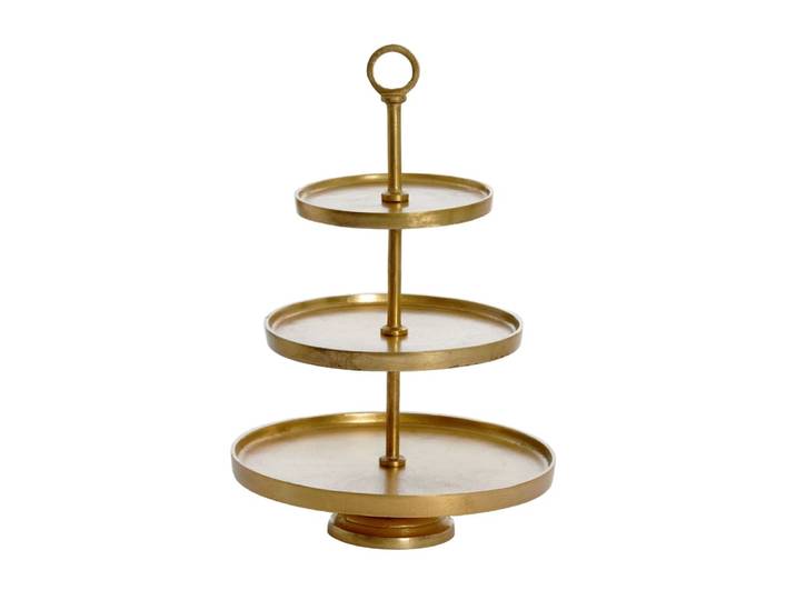 Etagère métal couleur doré ø32cm