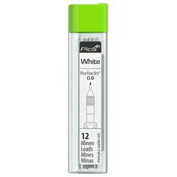 Pica Fine Dry Ersatzminen für Tieflochmarker-Bleistift 0.9 mm weiß