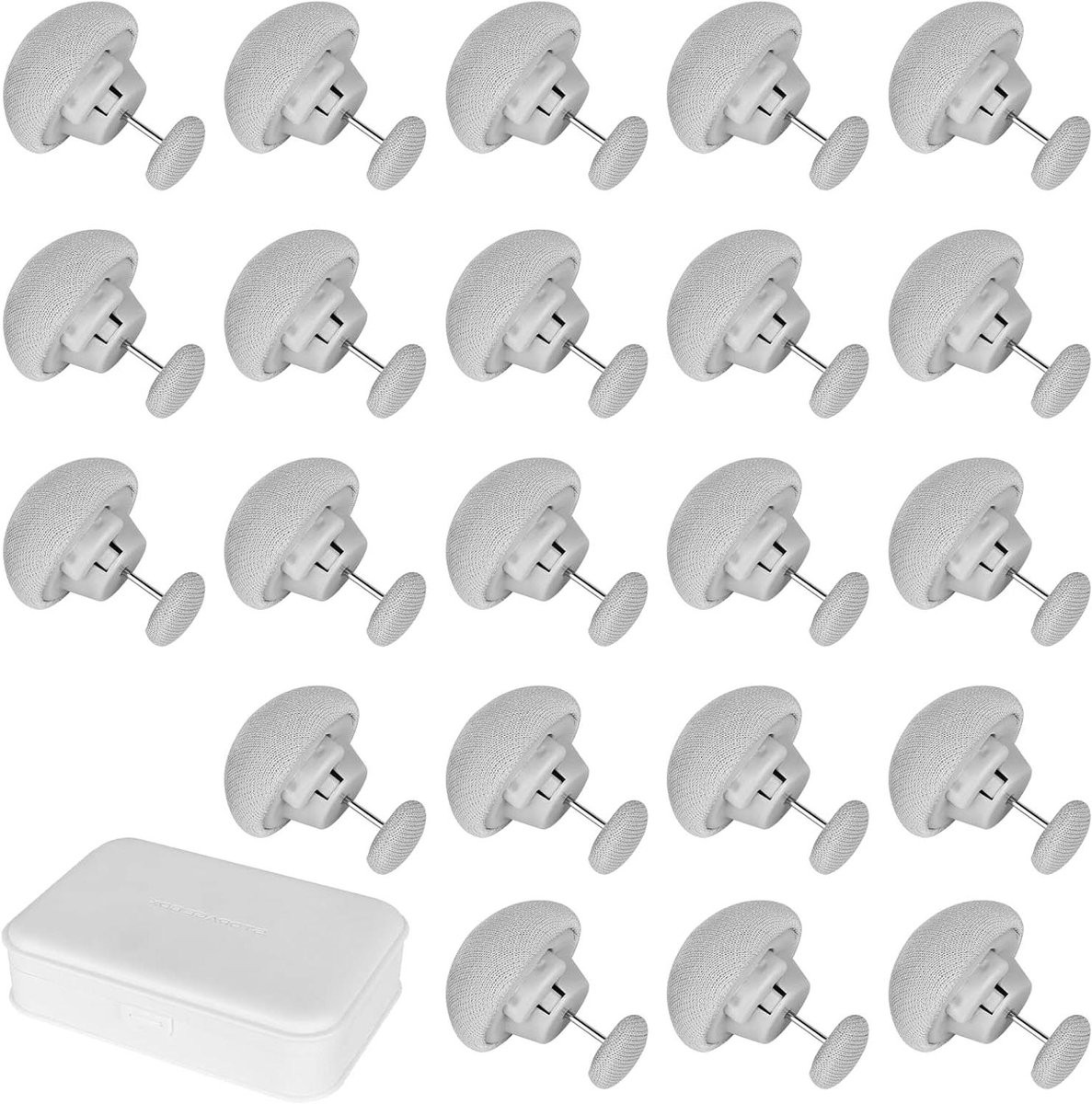 22 stuks Dekbedclips Wit - Antislip Dekbedhouders voor het organiseren van je beddengoed