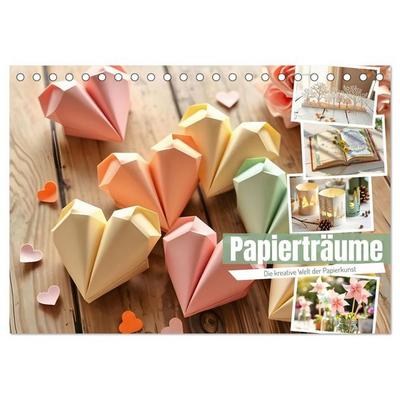 Papierträume - Die kreative Welt der Papierkunst (Tischkalender 2027 DIN A5 quer), CALVENDO Monatskalender
