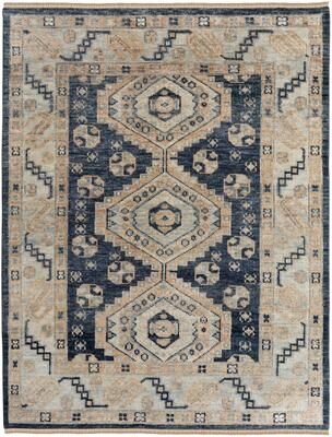 Grand Bazaar Foxboro Hand Knotted Diamond Traditional Area Rug