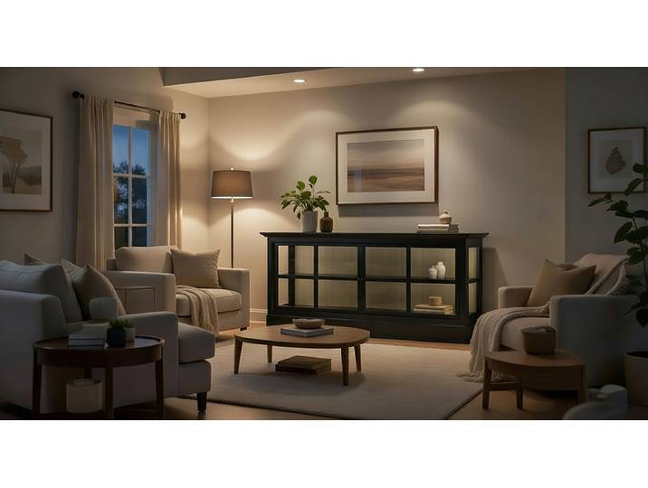 Sideboard I 191 x 84 x 49cm Schwarz/Schwarz/Pinie Creme