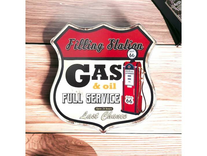 Plaque Murale Gas & Oil Full service