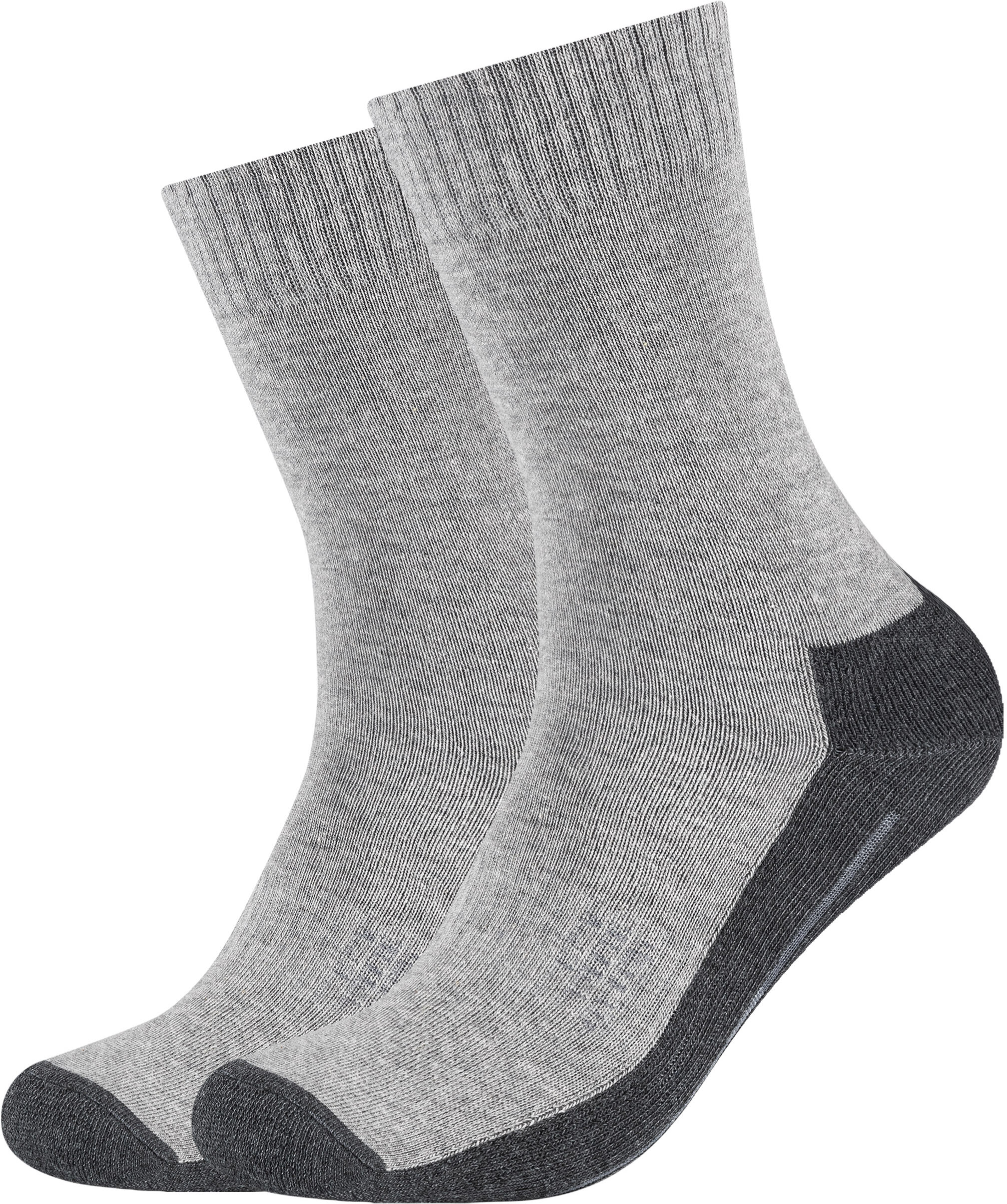 Socken CAMANO "function", Herren, Gr. 39-42, grau (hellgrau, meliert), Materialmix, mehrfarbig, meliert, normal, Socken Socken, mit feuchtigkeitsregulierendem Material
