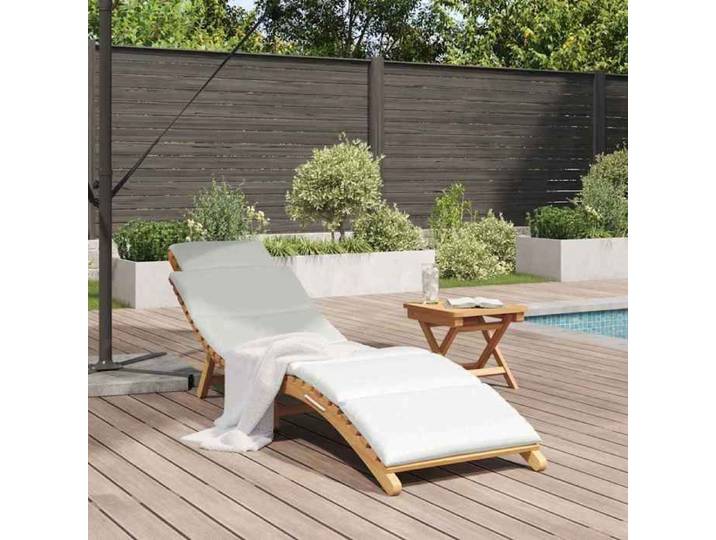 PROMOTION Bains de soleil/transat CHIC VENT-FLASH - Chaise longue Marron 185.5x55x58.5 cm Bois de teck massif 350846