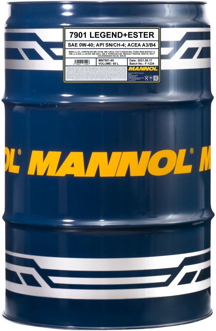 Sct - Mannol Motoröl Mannol Legend+ester 0w-40 [60l] Mn790160 60l