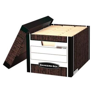 Fellowes Bankers BOX Holz GRAIN - Pudło na archiwa FastFold, (0061001) (0061001)