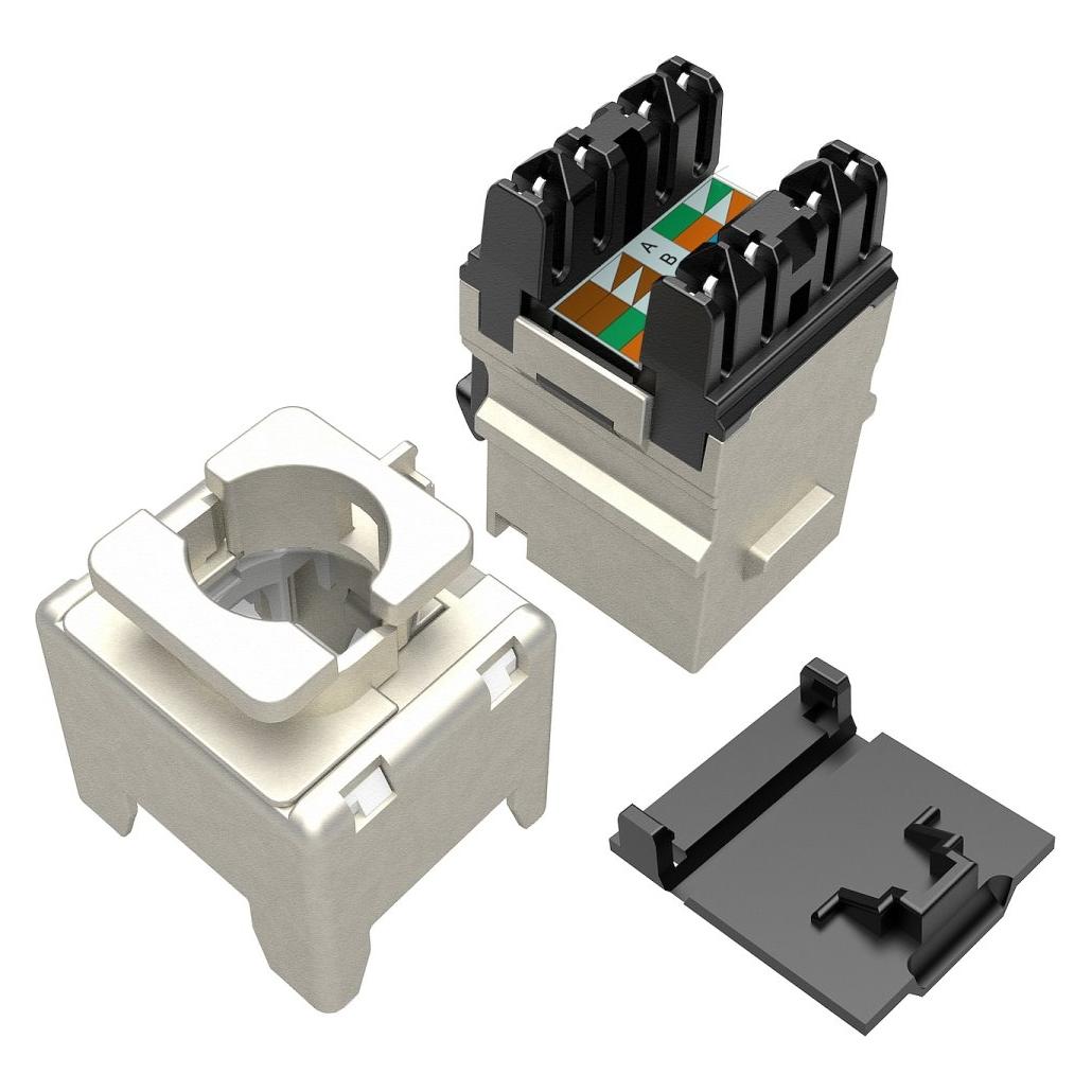 Solarix Keystone CAT6 STP RJ45 Äerný pro kleštÄ> (SXKJ-6-STP-BK-NA)