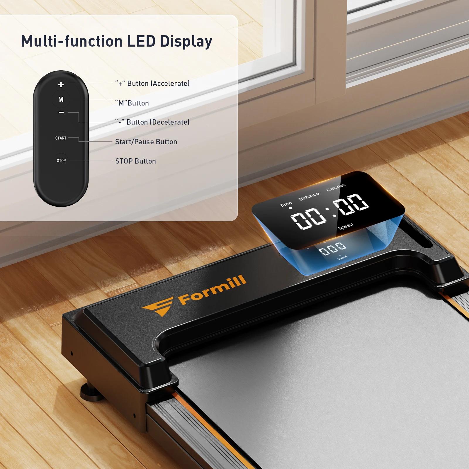 Laufband - FT21 Walking Pad - 2,5 PS - 1-6 km/h - Unter dem Schreibtisch - Kompakt - Leise - Stoßdämpfend