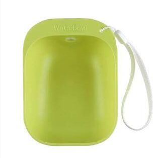 Inspire Select Portable Dog Travel Water Bottle With Foldable Bowl Leakproof Outdoor Drinking Feeder For Dogs & Cats green