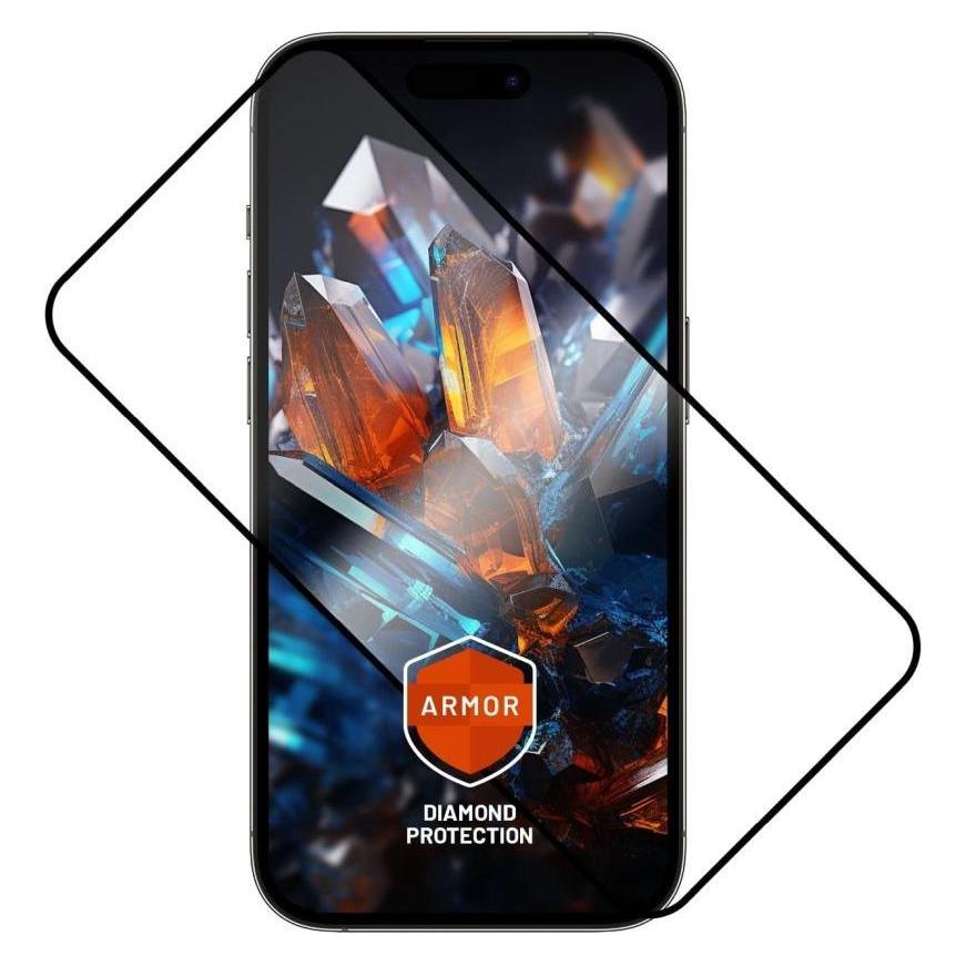 Fixed Feste Rüstung | Vollabdeckung mit Anti-Staub-Applikator und AR-Schicht | Apfel | iPhone 16 Pro Max | (Apple iPhone 16 Pro Max) (FIXGA2-1403-BK)