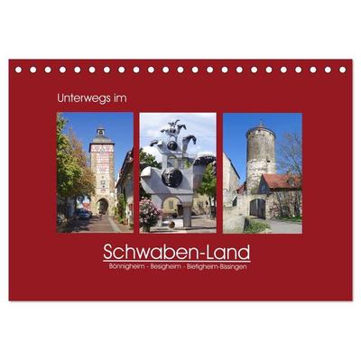 Unterwegs im Schwaben-Land (Tischkalender 2027 DIN A5 quer), CALVENDO Monatskalender
