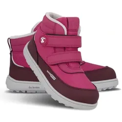 Be Lenka Kinder Winter-Barfußschuhe Zippu Kids - Berry & Grey 30