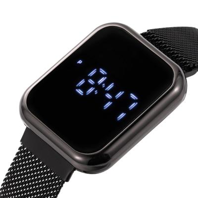 Youfap Market Ladies Wristwatches Digital Watches, New Digital Lover Watch For Men And Women, LED Electronic Clock black